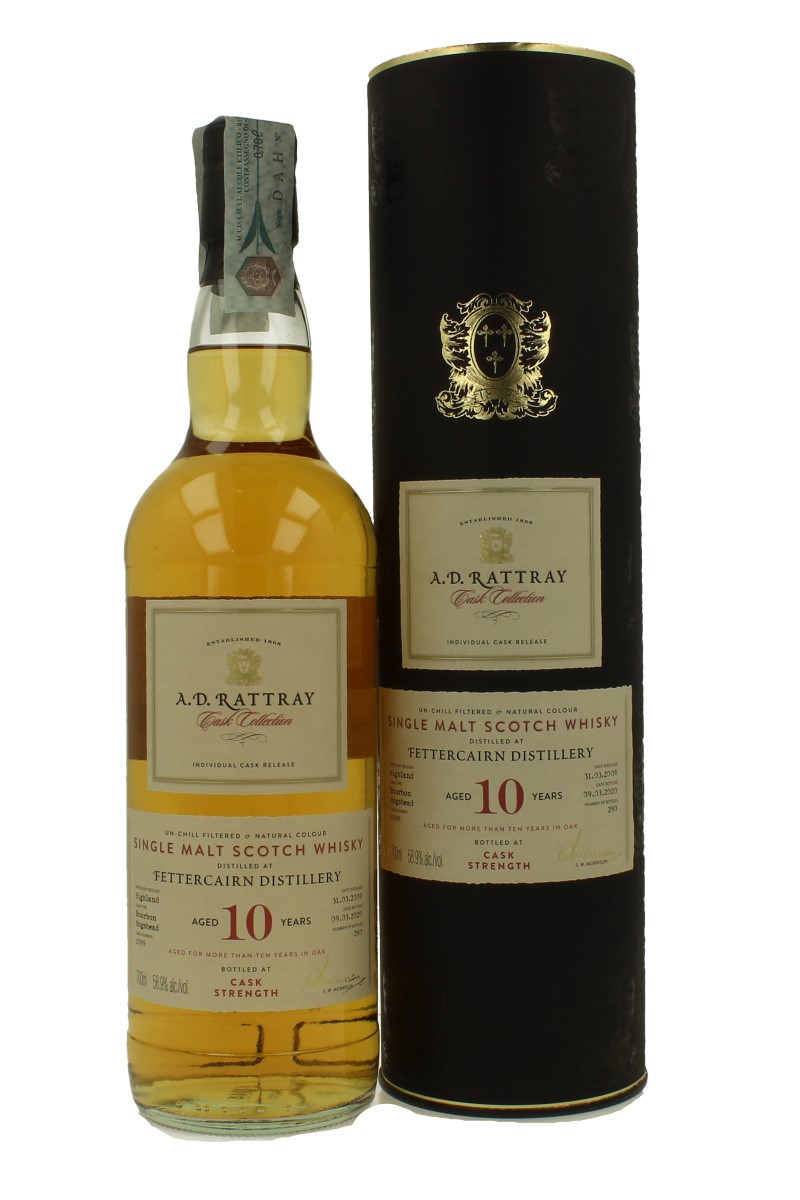 FETTERCAIRN 10 years old 2009 2020 70cl 58.9% A.D Rattray
