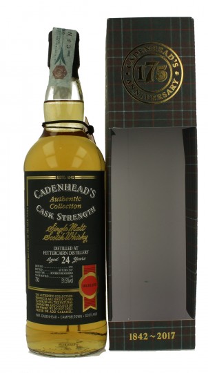 FETTERCAIRN 24 years old 1993 2017 70cl 51.5% Cadenhead's - Authentic Collection