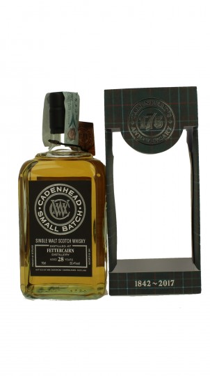 FETTERCAIRN 28 years old 1988 2017 70cl 55.4% Cadenhead's - Small Batch-175th Anniversary