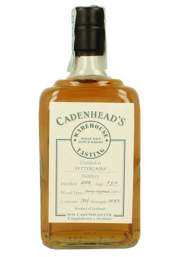 FETTERCAIRN 9yo 2008 2015 70cl 58.8% Cadenhead's - Warehouse Tasting