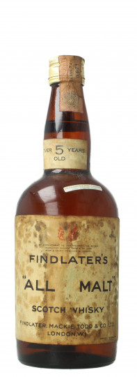 Findlater's all malt  Scotch Whisky Over 5 Year Old - Bot.60's or 70's 75cl 43% Very rare Mackie Todd _lagavulin