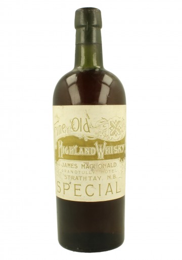 FINE OLD HIGHLAND WHISKY Bot.around 1900 75cl James MacDonald