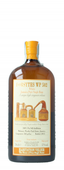 Forsyths Worthy Park Estate Jamaica  Pure White Rum Bottled 2015 70cl 50% Habitation Velier