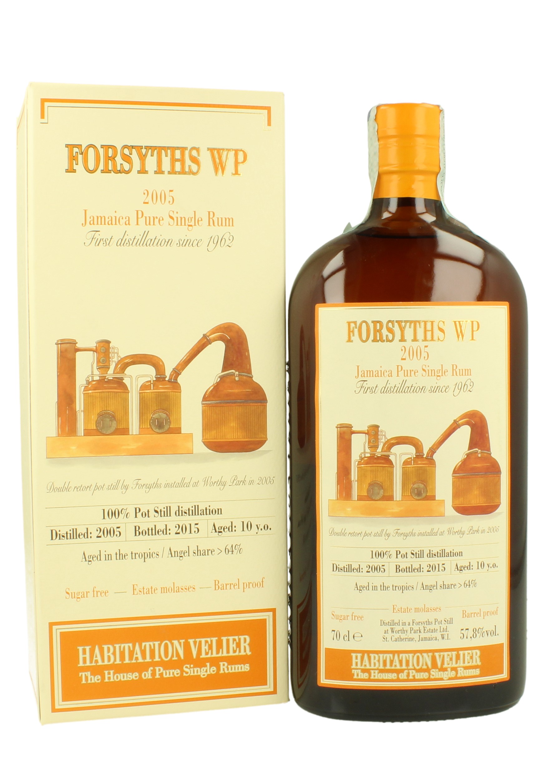 FORSYTHS WP 10yo 2005 2015 70cl 57.8 Habitation Velier Jamaican Rum Products Whisky