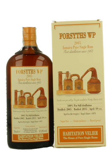 FORSYTHS WP Rum Habitation Velier 10 Year Old 2005 2015 70cl 57.8% Velier Jamaica Pure Single Rum