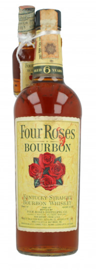 Four Roses Kentucky Straight Bourbon Whiskey 6 year old - Bot. in The 70's 75cl 43% OB- Ferraretto import with miniature