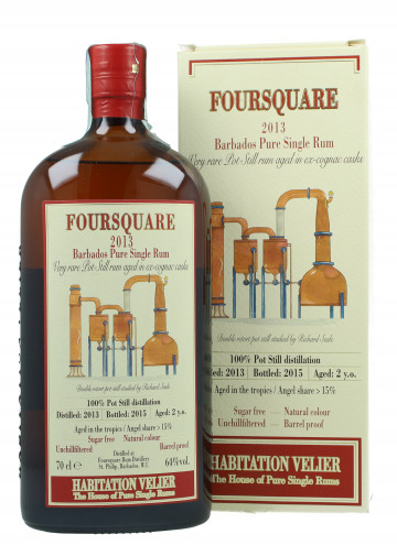 FourSquare a Barbados Pure Single Rum 2  Year Old 2013 2015 70cl 64% Habitation Velier