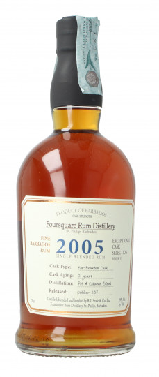 FOURSQUARE Barbados pure single rum 12 year old 2005 2017 70cl 59% OB-