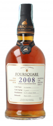 FOURSQUARE Barbados pure single rum 12 year old 2008 2020 70cl 60% OB-