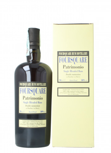 FOURSQUARE Barbados pure single rum Patrimonio 2004 2019 70cl 58% Velier