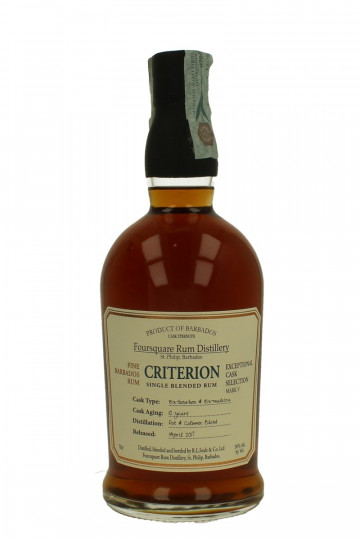 Foursquare  Barbados Rum Criterion 10 years Old bottled 2017 70cl 56% Exceptional Cask Selection