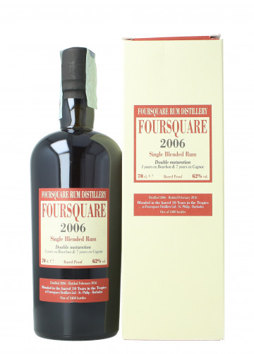 Foursquare Barbados Single Blended  Rum 10 Years Old 2006 Bottled 2016 70cl 62% Velier -