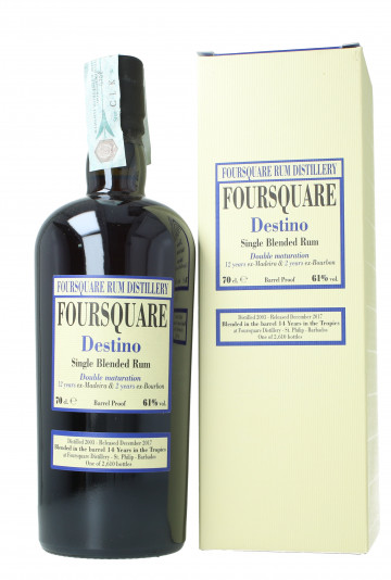 FOURSQUARE Destino 14yo 2003 2017 70cl 61% Velier