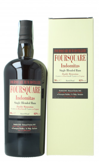 FOURSQUARE INDOMITAS 2010 2025 70cl 62% - Double Maturation