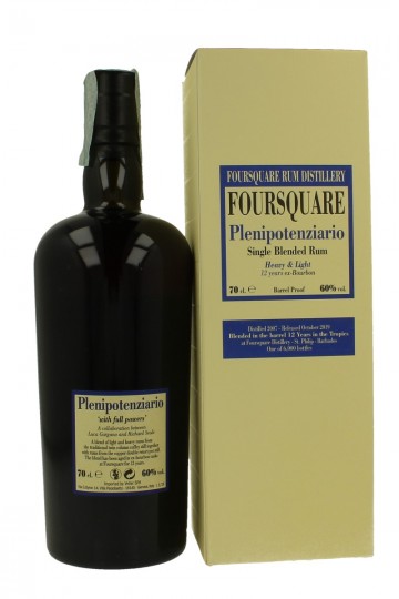 FOURSQUARE Plenipotenziario 12yo 2007 2019 70cl 60% Velier - Heavy & Light