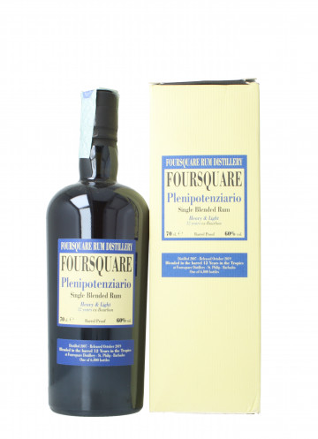 Foursquare Plenipotenziario  Distillery Barbados Rum 12 Years old 2007 2019 70cl 60% Velier -