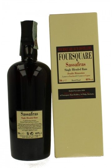 FOURSQUARE SASSAFRAS Bot. November 2020 70cl 61% - Velier - Double Maturation