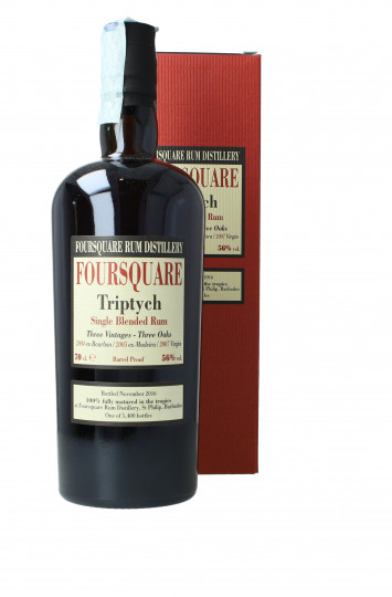 Foursquare Triptych Barbados Single Blended  Rum 9 Years Old Bottled 2016 70cl 56% Velier -3 Vintages