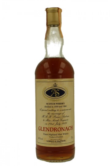 full series Royal Marriage Andrew and Sarah 1959-1960 75cl 40% Gordon MacPhail  - 6 bottles -glendronach-linkwood-glen grant-mortlach-pride of -machphail's