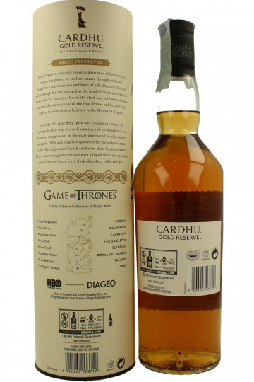 GAME OF THRONES Limited Bottling 6x70cl OB-series of 6 bottles - Lagavulin, Cardhu, Talisker, Clynelish, R. Lochnagar, Dalwhinnie, Glendullan, Oban