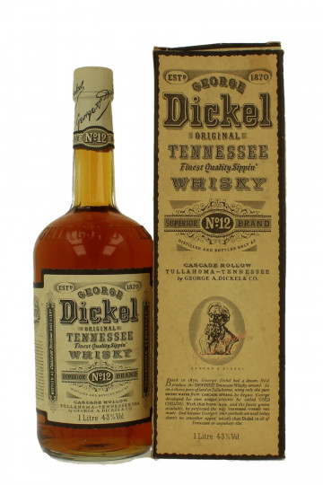 George Dickel Straight Bourbon Whiskey - Bot.70-80's 100cl 43%