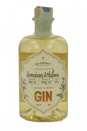 Geranium & Mallow Gin 50cl 46% Secret Garden -Old Curiosity Handcrafted Geranio e Malva