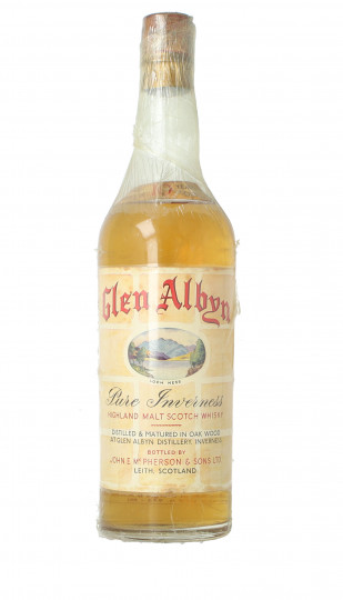 GLEN ALBYN Highland Malt Scotch Whisky 10 year old - Bot.60's or early 70's 75cl 43% OB