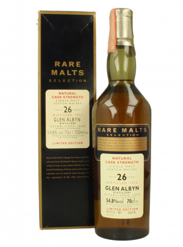 GLEN ALBYN Pure Highland Malt 26yo 1975 2002 70cl 54.8% OB - Rare Malts