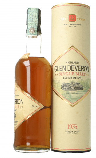 Glen Deveron  Highland Scotch Whisky 12 year old 1978 70cl 40%