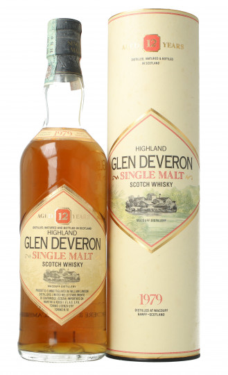 Glen Deveron  Highland Scotch Whisky 12 year old 1979 70cl 40%