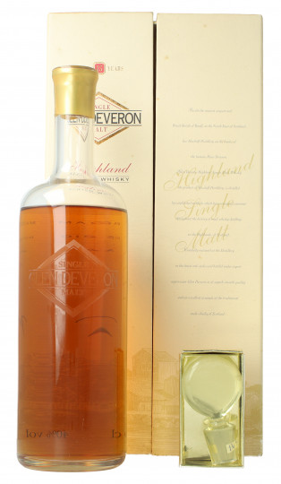 Glen Deveron  Highland Scotch Whisky 15 year old - Bot. in The 90's 70cl 40% Baccarat decanter