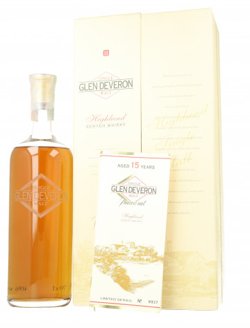 Glen deveron Speyside  Scotch Whisky 15 years old 70cl 40% OB- Baccarat crystal