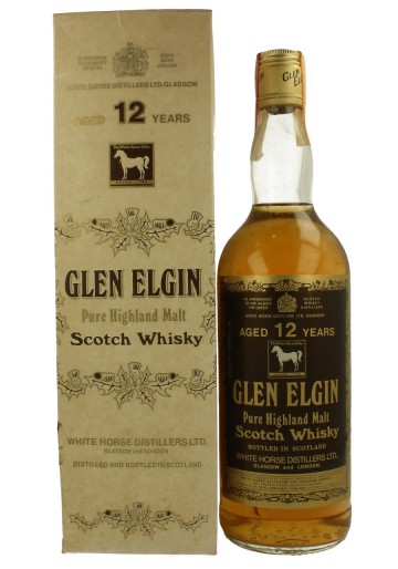 GLEN ELGIN 12yo Bot.80's 75cl 43% OB  - White Horse Distillers