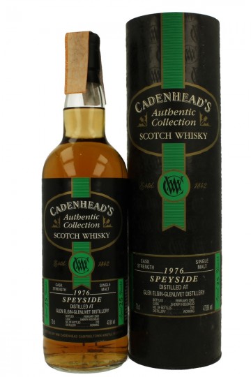 GLEN ELGIN 25yo 1976 2002 70cl 47.8 % Cadenhead's -Authentic Collection