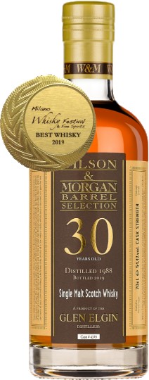 GLEN ELGIN 30yo 1988 2019 70cl 51.1% Wilson & Morgan Single Cask #4319-GOLD MEDAL MWF 2019
