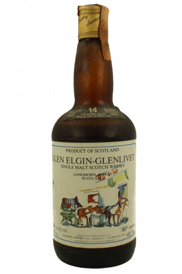 GLEN ELGIN Speyside Scotch Whisky 14yo 1965 1979 75 CL 80&deg;proof SAMAROLI Level 2 cm over back label
