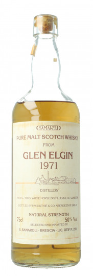 GLEN ELGIN Speyside Scotch Whisky 1971 1985 70cl 50% Samaroli  - Cork Broken but amazing for drink