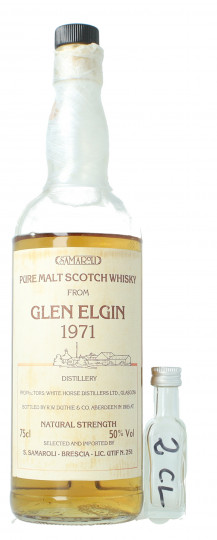 GLEN ELGIN Speyside Scotch Whisky 1971 2cl 50% Samaroli TOP SAMPLE 2 CL !!!!