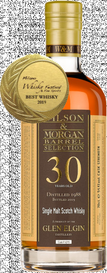 GLEN ELGIN Speyside Scotch Whisky 30yo 1988 2019 70cl 51.1% Wilson & Morgan Single Cask #4319-GOLD MEDAL MWF 2019