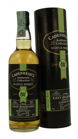 GLEN GARIOCH 11 years old 1990 2001 70cl 56.6% Cadenhead's - Authentic Collection