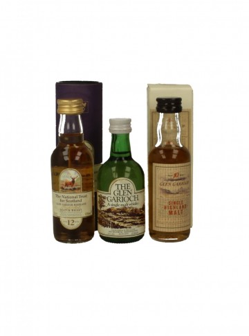 GLEN GARIOCH 5CL 3 RARE MINIAUTURES 10-12 YO AND DUMPY