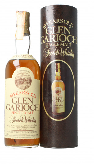 GLEN GARIOCH Highland Malt Scotch Whisky 10 year old - Bot.70's-80's 75cl 43% OB  -