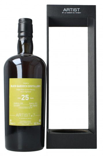 GLEN GARIOCH Highland Malt Scotch Whisky 25 year old 1990 2017 70cl 52.3% LMDW Artist cask 2694