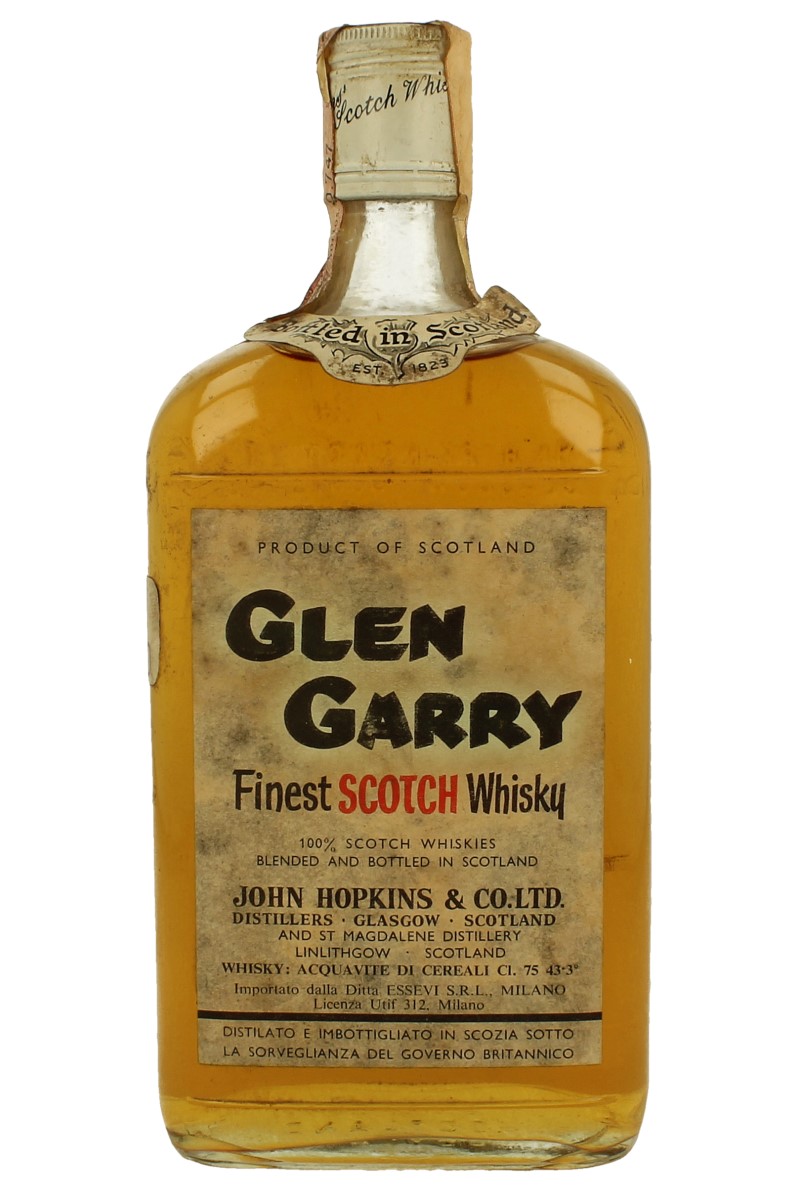 GLEN GARRY ST Magdalene Distillery Bot.70's 75cl 43% John Hopkins