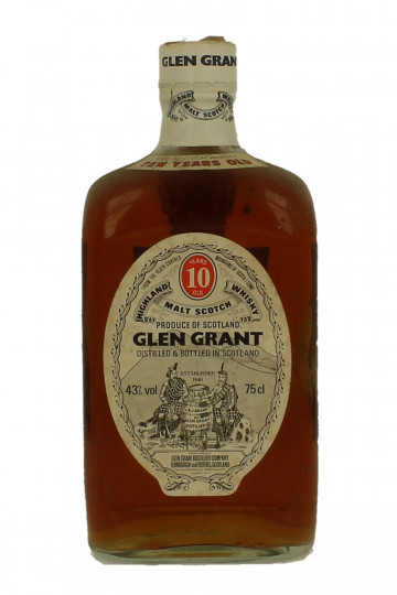 GLEN GRANT 10 Years Old Bot 60/70's 75cl 43% SQUARE