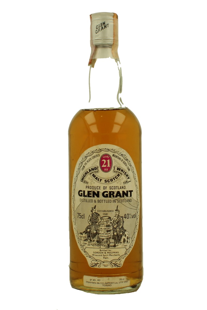 GLEN GRANT 21 Years Old - Bot.70's-80's 75cl 40% Gordon MacPhail