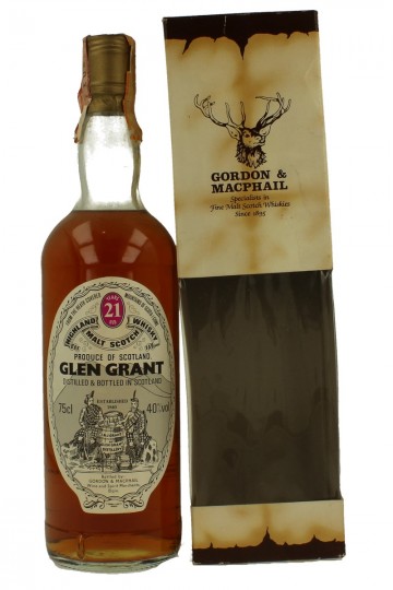 GLEN GRANT 21yo Bot in The 80's 75cl 40% Gordon MacPhail