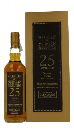 GLEN GRANT 25yo 1992 2018 70cl 51% Wilson & Morgan  - Sherry Finish Oloroso #130818/19 tot bts 405