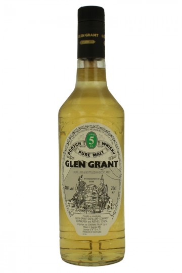 GLEN GRANT 5 years old 1980 ?? 75cl 40% NO NECK LABEL - Prodotti