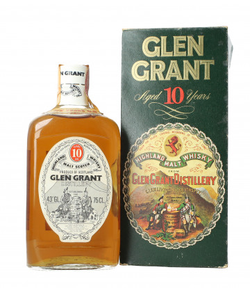 Glen Grant Speyside  Scotch Whisky 10 year old - Bot.70's-80's 75cl 43% OB-